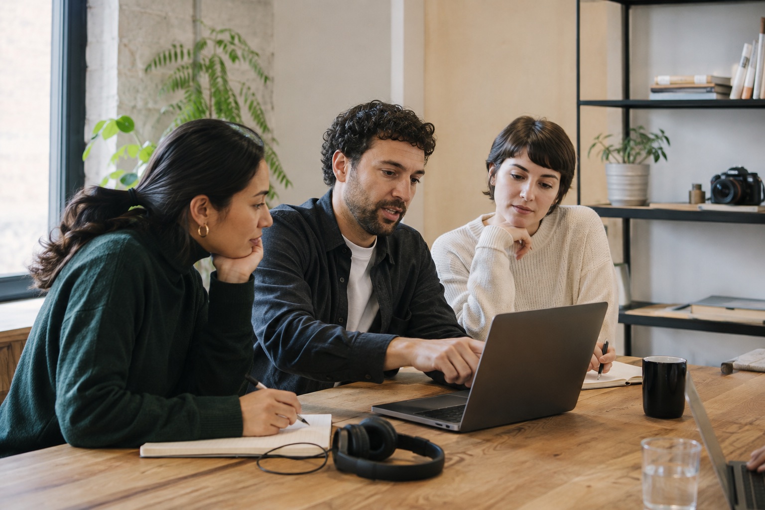 Illustrative customer success team learning to operate an automation